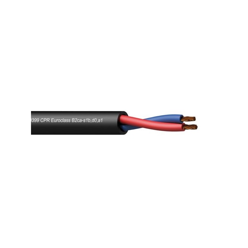 Procab CLS225-B2CA/3 Loudspeaker cable - 2 x 2.5 mm2 - 13 AWG -  EN50399 CPR Euroclass B2ca-s1b,